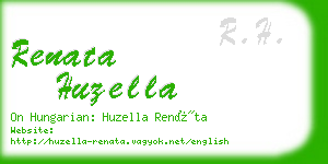 renata huzella business card